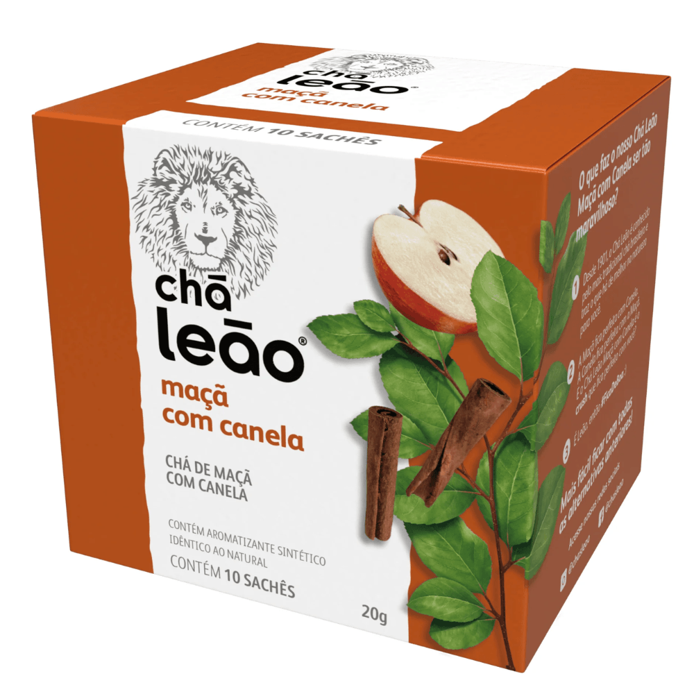 Chá Leão Maçã E Canela 20g